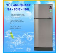Tủ Lạnh SHARP Inverter 196 Lít SJ-X201E-SL