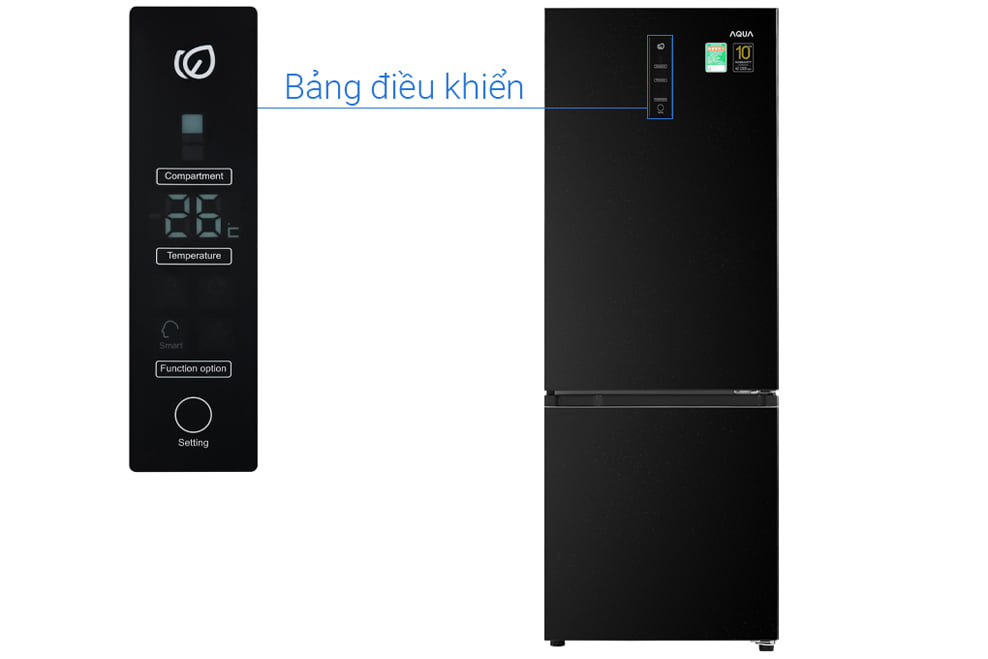 Tủ Lạnh AQua Inverter AQR-B388MA (FB)
