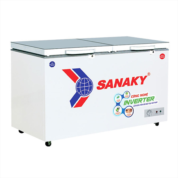 Tủ Đông Sanaky Inverter VH-4099W4K (2 Ngăn Đông, Mát 400 Lít Màu Xám)